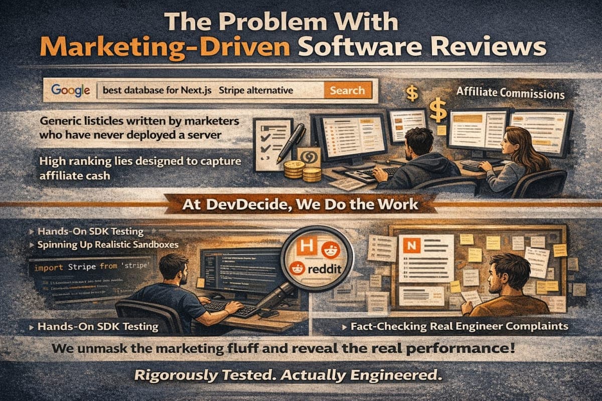 Diagram showing why generic B2B SaaS reviews fail to highlight hidden API rate limits